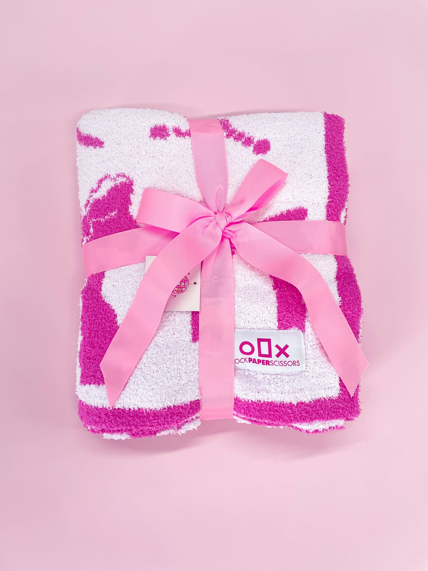 Pink Bow Luxury Blanket