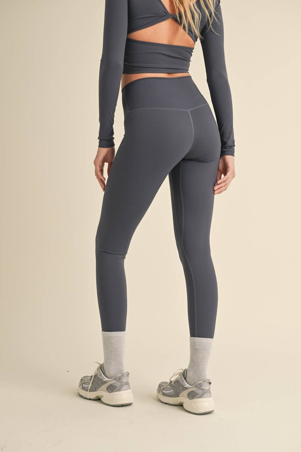 Aligned Performance High-Rise Leggings- Ash Blue