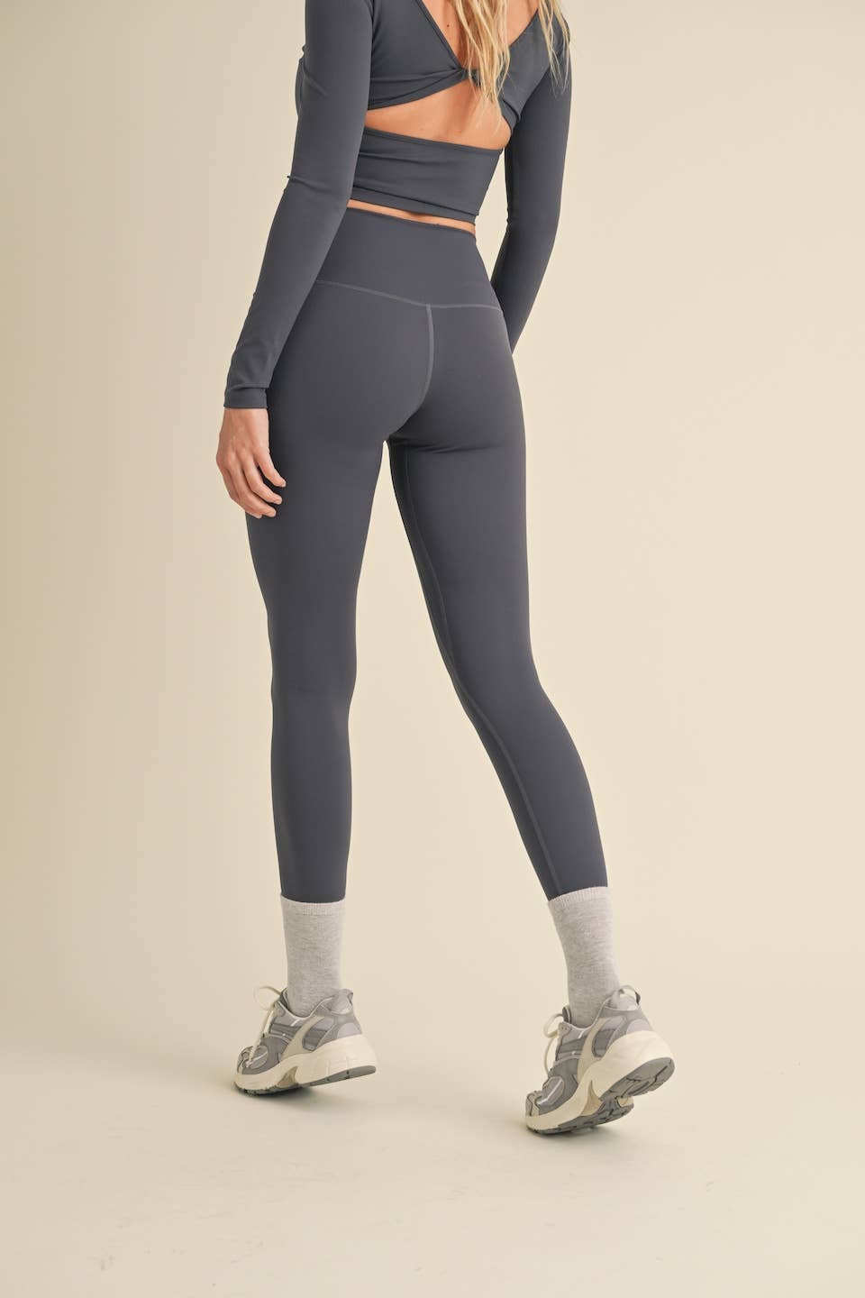 Aligned Performance High-Rise Leggings- Ash Blue