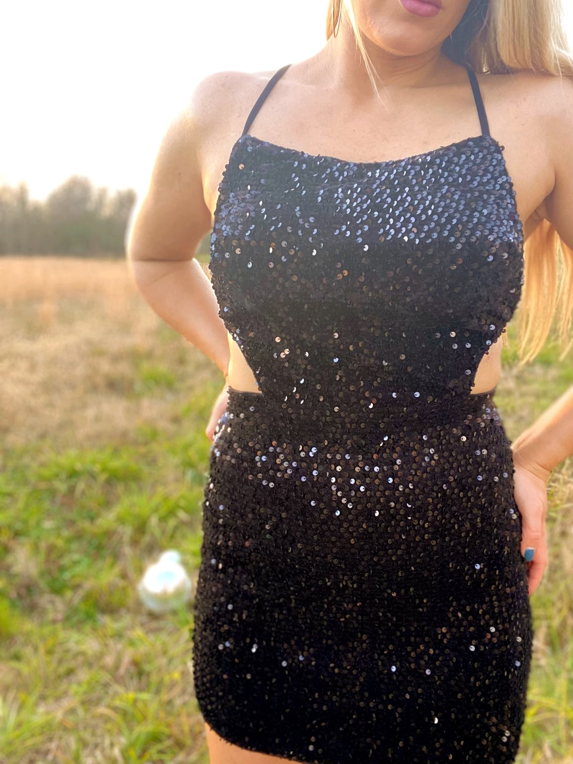 Black (cutout) NYE dress