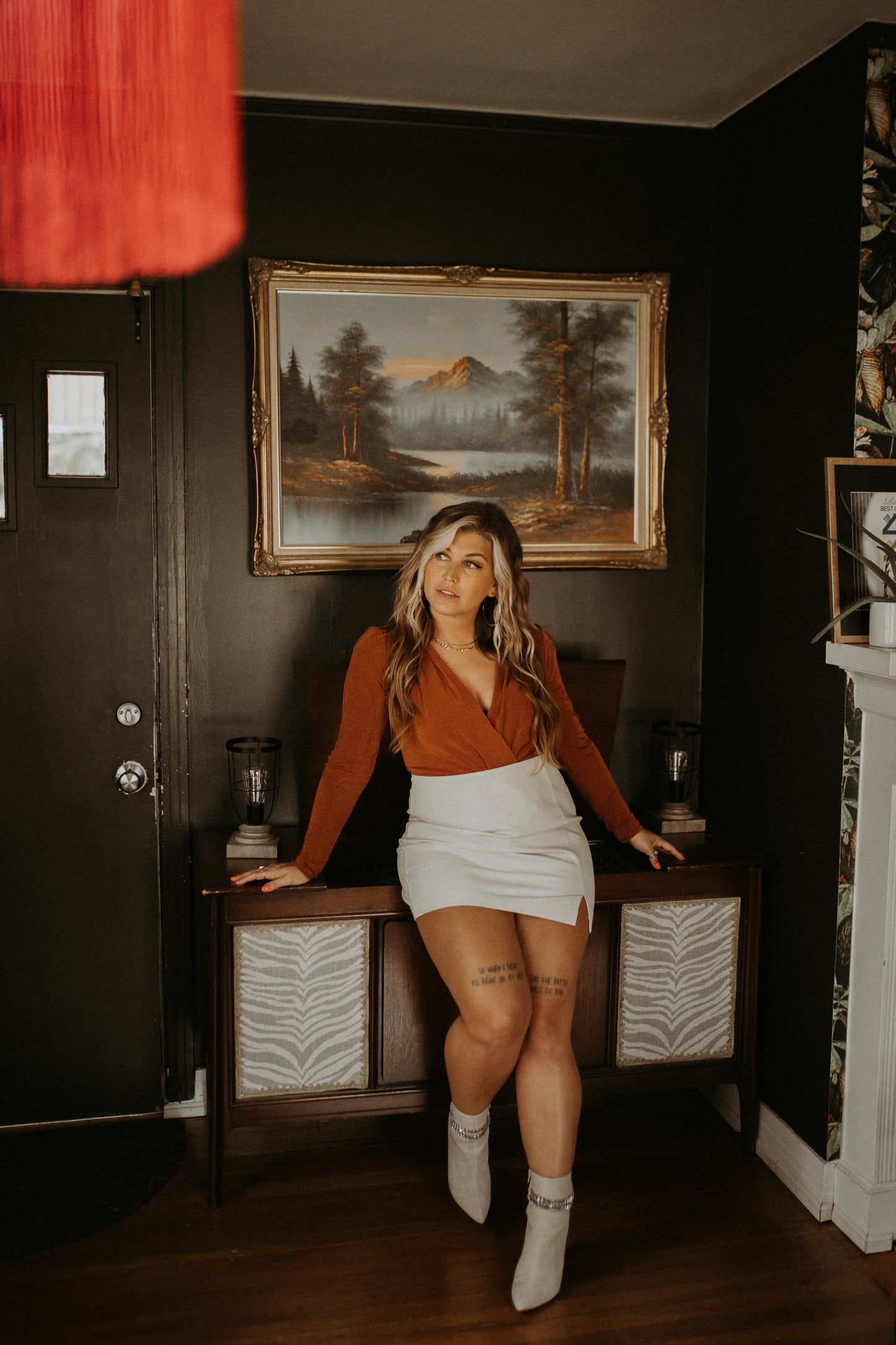 Leather skirt
